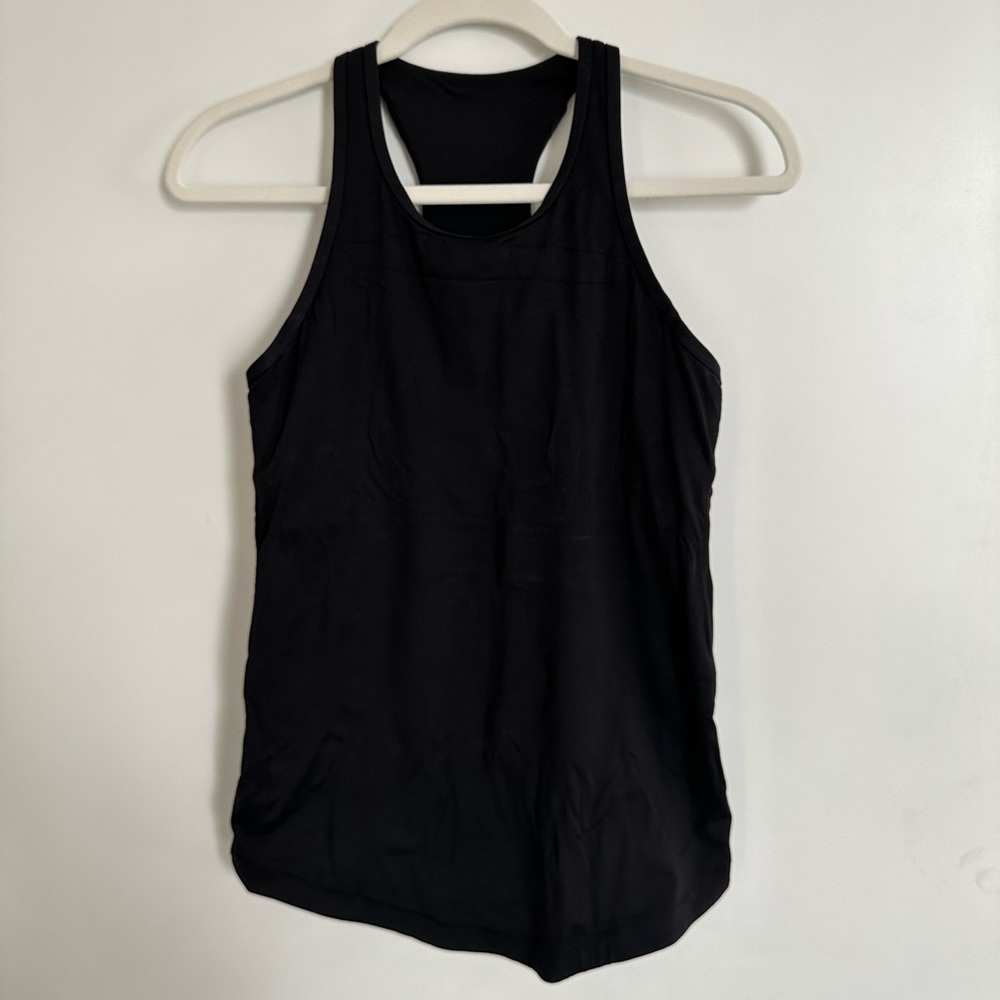 Black high-neck Lululemon tank top
